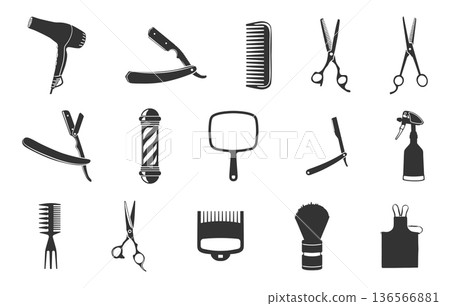 Barber tools svg, Barber tools silhouette, Barbershop tools svg, Hairdressing tools vectors, Barbershop equipment's silhouette, Barber tools bundle, Salon tools silhouette, Salon tools svg. Barber tools svg, Barber tools silhouette, Barbershop tools svg, Hairdressing tools vectors, Barbershop equipment's silhouette, Barber tools bundle, Salon tools silhouette, Salon tools svg. 136566881