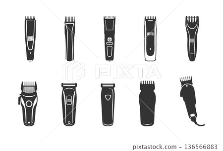 Hair clipper silhouette, Barber clipper svg, Hair clippers vector, Barber clipper silhouette, Barber clipper clipart. 136566883