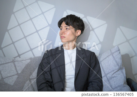 cool male portrait 136567405