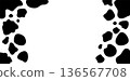 Cow spotted background material illustration 136567708