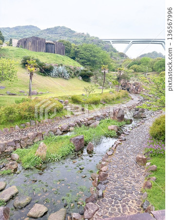 Quiet stream scenery Quiet stream scenery 136567996