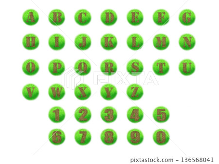 Grass Alphanumeric Grass Alphanumeric 136568041