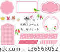 Spring cute frame set 136568052