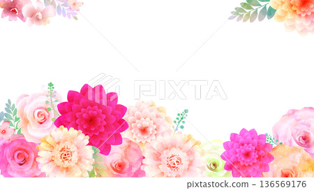 colorful flower background 136569176