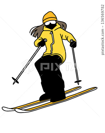 Skiing_Women_Color Skiing_Women_Color 136569782
