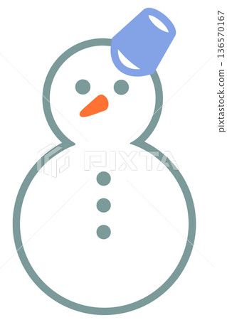 Simple snow weather symbol 136570167