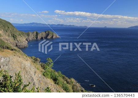 Landscape of Cape Takamo, Ainan Town, Ehime Prefecture 136570443