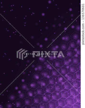 Square purple glowing overlapping blur on dark background. 136570681