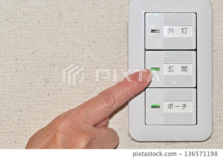 操作電開關的圖片 136571198