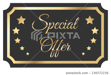Special offer banner vector illustration 136572238
