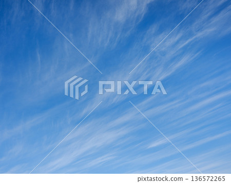 Sky and streaky clouds Sky and streaky clouds 136572265