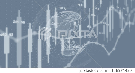 World map and financial technology concept World map and financial technology concept 136575459
