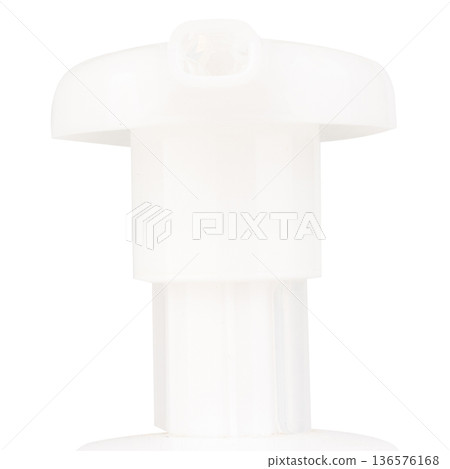 pump dispenser isolated on white background closeup pump dispenser isolated on white background closeup 136576168