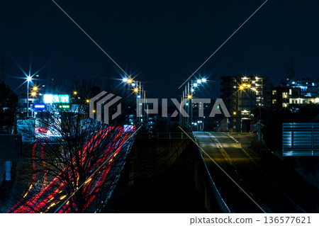 A convoy crossing the bridge A convoy crossing the bridge 136577621