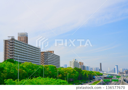 [Tokyo] Cityscape of Shinagawa Ward in May 136577670