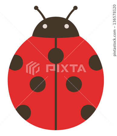 Cute ladybug vector illustration Cute ladybug vector illustration 136578120