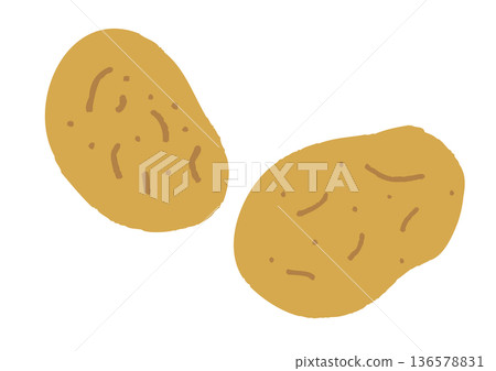 Potato illustration material 136578831