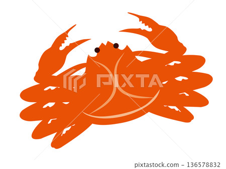 紅蟹插畫素材 136578832