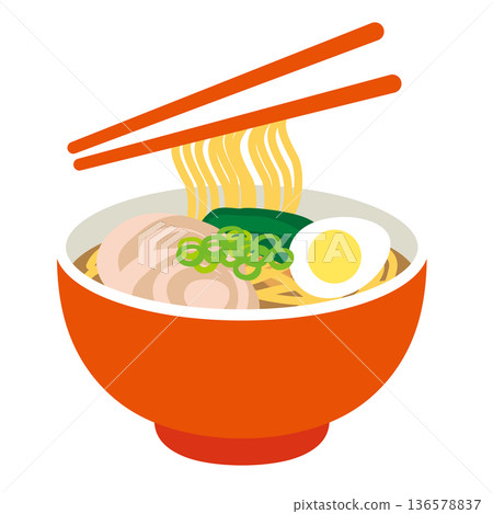 拉麵插圖素材 136578837