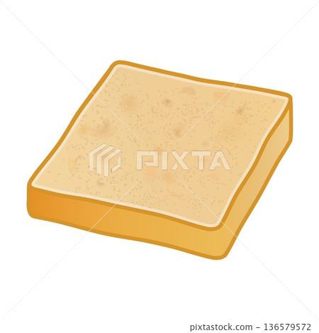 Illustration of toasted bread 136579572