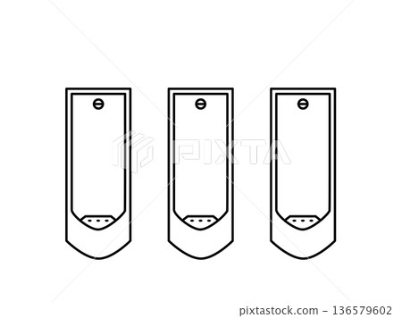 Public toilet, urinal illustration Public toilet, urinal illustration 136579602