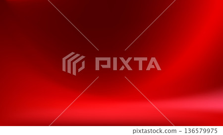 Studio red gradient bg. Red empty room. Limbo texture wallpaper. Studio red gradient bg. Red empty room. Limbo texture wallpaper. 136579975