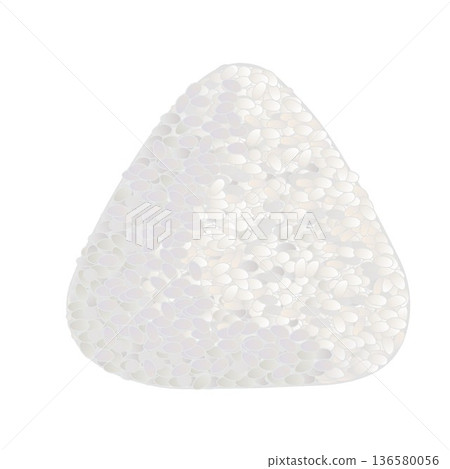 三角形飯糰的示意圖 136580056