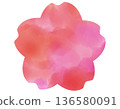 Simple cherry blossom frame watercolor pink 1 Simple cherry blossom frame watercolor pink 1 136580091