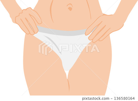 成功節食的女人的插圖 136580164