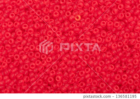 Light red seed beads. 136581195
