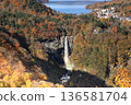 [Flat Rate] Kegon Falls and Lake Chuzenji in Autumn as Seen from the Akechidaira Observatory (Nikko City, Tochigi Prefecture) 136581704