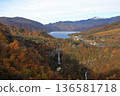 [Flat Rate] Kegon Falls and Lake Chuzenji in Autumn as Seen from the Akechidaira Observatory (Nikko City, Tochigi Prefecture) 136581718