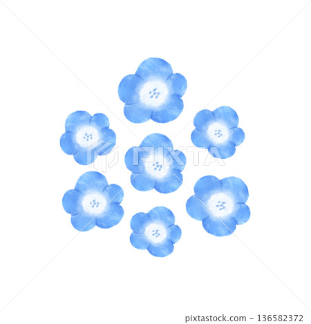 水彩風格的粉蝶插圖 136582372