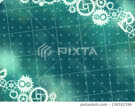 Cute and cool steampunk background Cute and cool steampunk background 136582396
