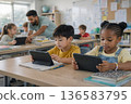 Digital learning classroom 136583795