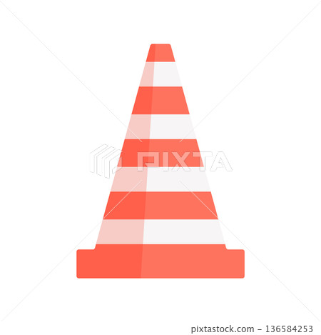 striped traffic cone striped traffic cone 136584253