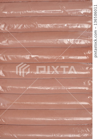 Frankfurter Sausages in Vacuum Packaging Frankfurter Sausages in Vacuum Packaging 136586011