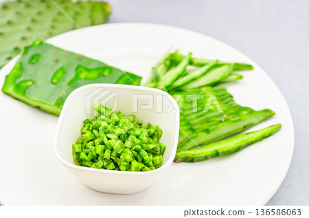 Chopped cactus 136586063