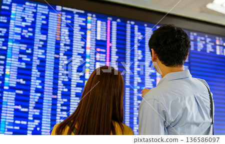 在機場查詢航班資訊 _■攝影合作:關西國際機場 (KIX) 在機場查詢航班資訊 _■攝影合作:關西國際機場 (KIX) 136586097