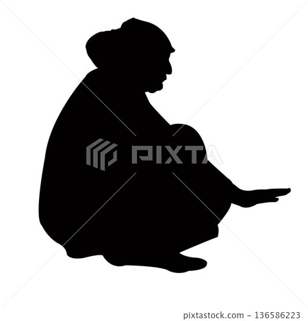 a woman body slhouette vector a woman body slhouette vector 136586223