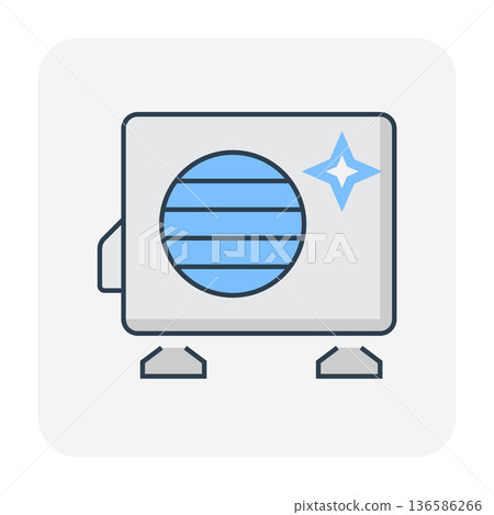 Clean Air Condenser Icon 136586266