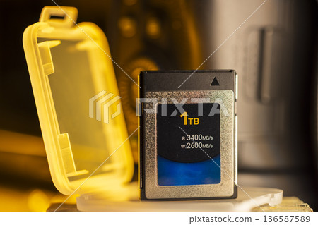 CFexpress type B card offering high speed data storage CFexpress type B card offering high speed data storage 136587589