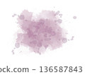 Smudged wine red ink watercolor texture background frame 136587843
