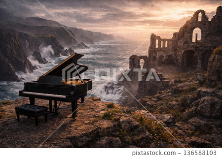 Wave Keyboard (Cliff Piano) Wave Keyboard (Cliff Piano) 136588103