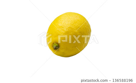 Fresh lemon close-up (transparent background) Fresh lemon close-up (transparent background) 136588196