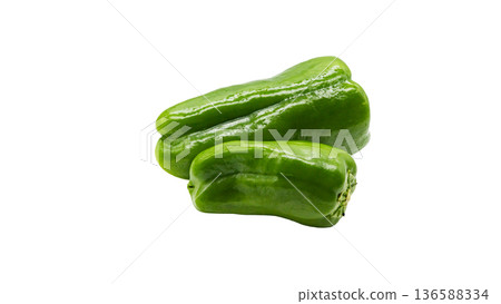 Bell peppers, fresh vegetable ingredients (transparent background) Bell peppers, fresh vegetable ingredients (transparent background) 136588334