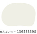 Beige Circular Abstract Shape Design Element 136588398