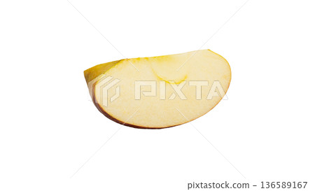 Apple cut cross section macro photography (transparent background) Apple cut cross section macro photography (transparent background) 136589167