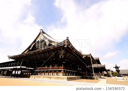 京都府,東本願寺,阿彌陀堂(重要文化財產),京都市下京區常葉町,2022年2月 京都府,東本願寺,阿彌陀堂(重要文化財產),京都市下京區常葉町,2022年2月 136590372