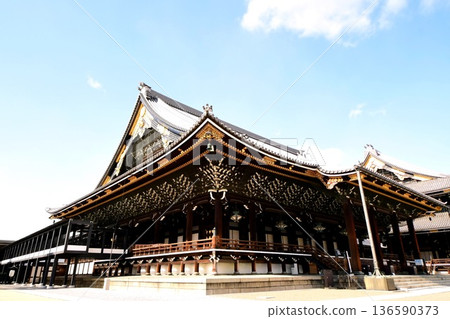 京都府,東本願寺,阿彌陀堂(重要文化財產),京都市下京區常葉町,2022年2月 京都府,東本願寺,阿彌陀堂(重要文化財產),京都市下京區常葉町,2022年2月 136590373